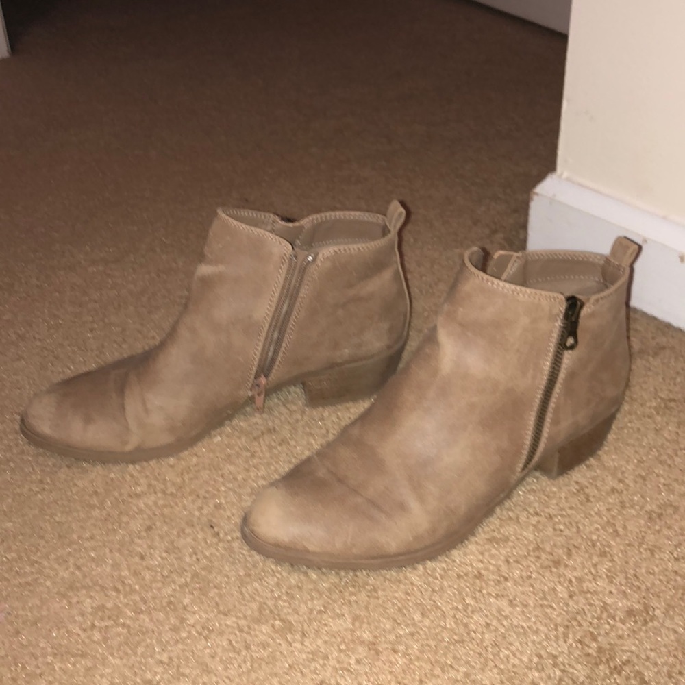 Tan ankle boots